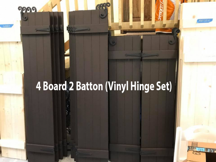 4 Board 2 Batten (Vinyl Hinge Set) 